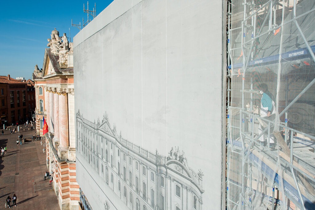 Sécurisation et restauration de la façade principale du Capitole - Toulouse,