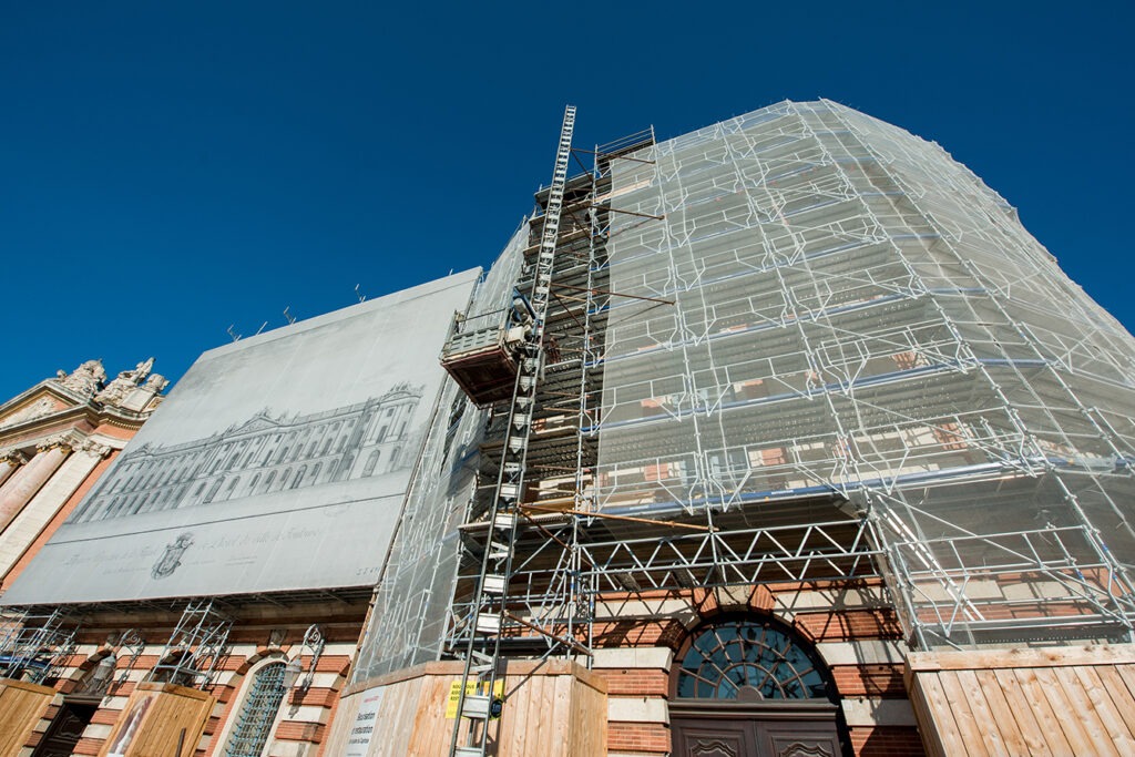 Sécurisation et restauration de la façade principale du Capitole - Toulouse,