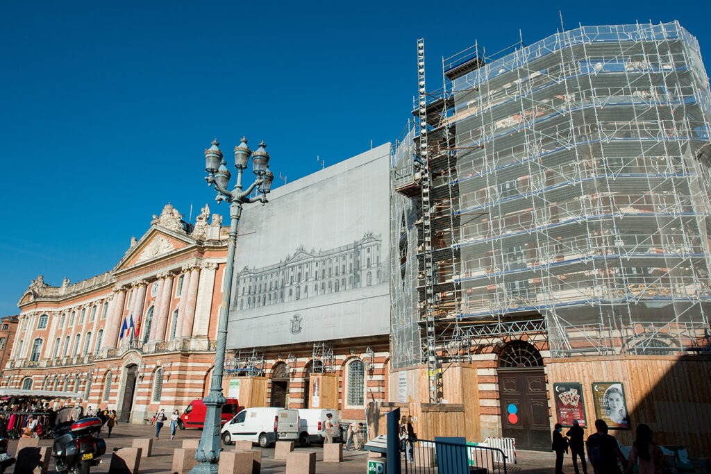 Sécurisation et restauration de la façade principale du Capitole - Toulouse,