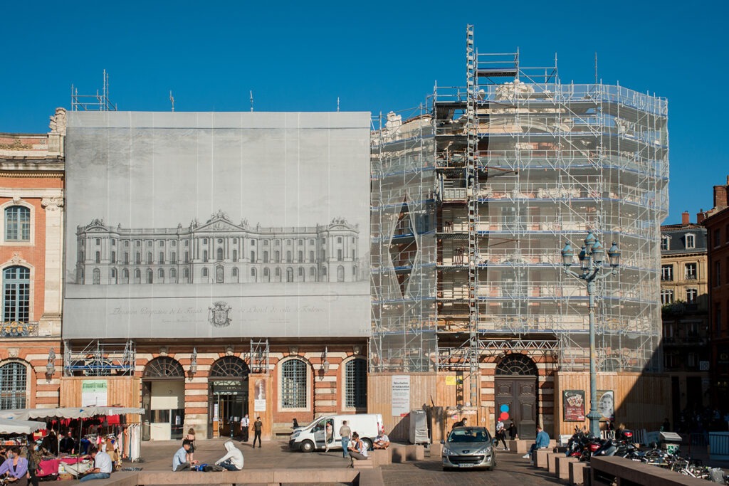 Sécurisation et restauration de la façade principale du Capitole - Toulouse,