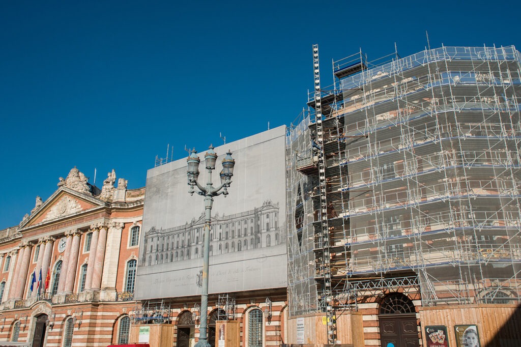 Sécurisation et restauration de la façade principale du Capitole - Toulouse,