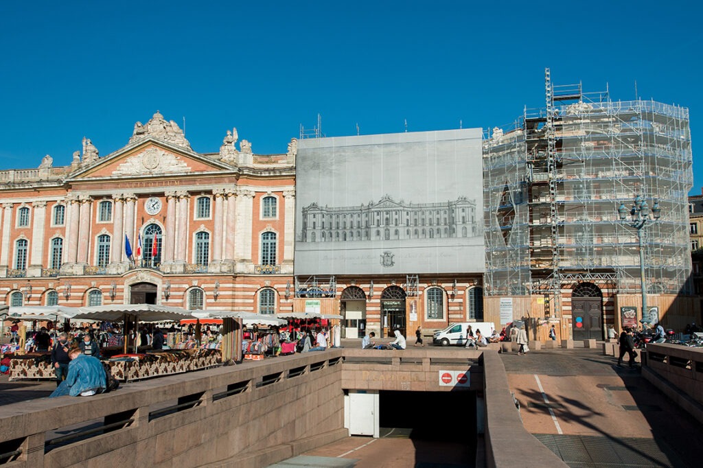 Sécurisation et restauration de la façade principale du Capitole - Toulouse,